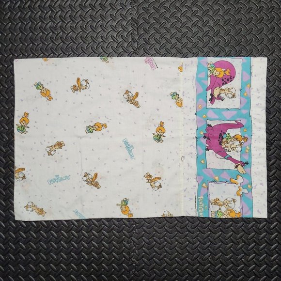 1992 The Flintstones Double-sided Pillowcase 90s Vintage Nostalgia - Picture 1 of 3